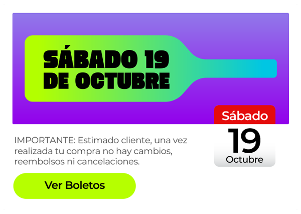 Boletos Festival Sábado 19 y Domingo 20 de Octubre Val'Quirico, Precio Boletos mes de julio de 2024 desde $ 180 mxn hasta VIP $ 1.350 mxn